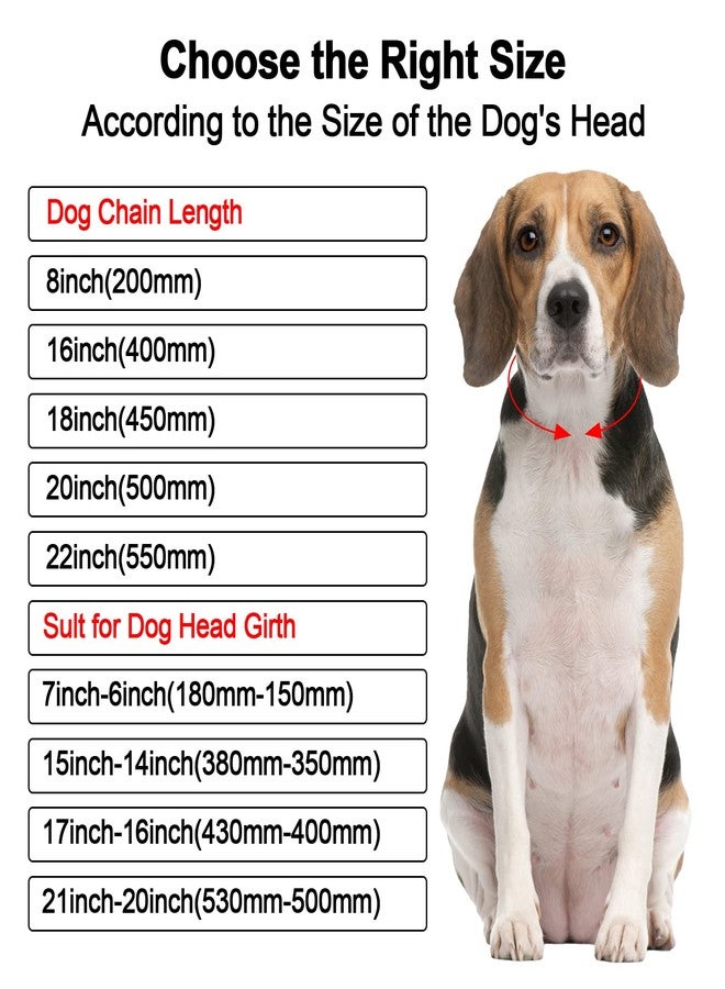 KOLODOGO Metal Diamond Dog Chain Dog Training Chain with Secure Buckle Pet Collars for Large Medium Dogs - Image 5